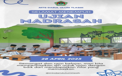 PELAKSANAAN UJIAN MADRASAH MTS DARUL ULUM
